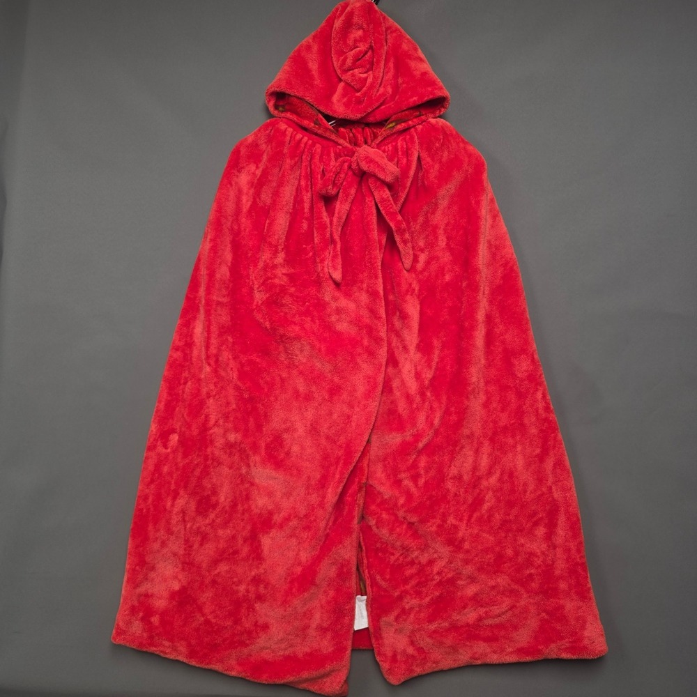 Disney Snow White Alamo Drafthouse Cinema Red Plush Hooded Cape Apple Lining